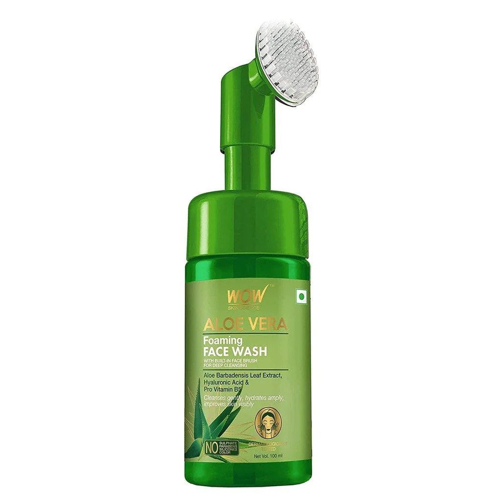 Foaming Aloe Vera Face Wash With Built-I...