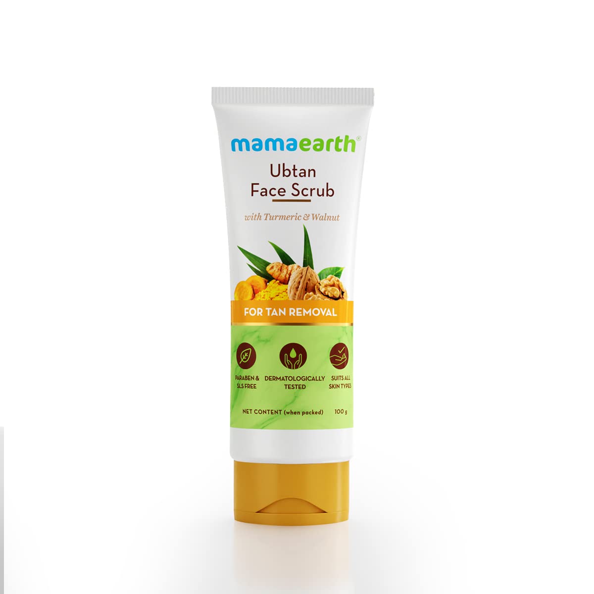 Ubtan Face Scrub with Turmeric and Walnu...