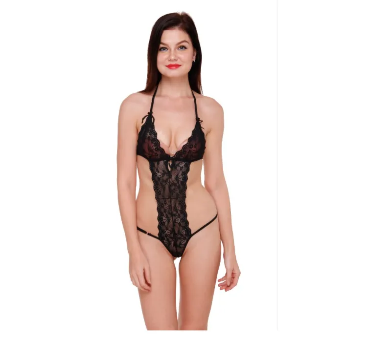 Fancyra Black Baby Doll Lingerie For Wom...