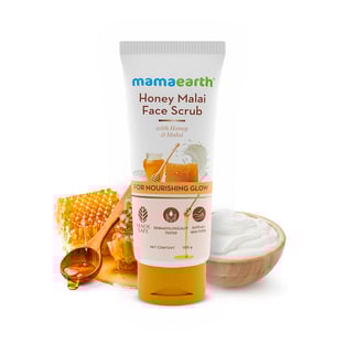 Honey Malai Face Scrub with Honey & Mala...