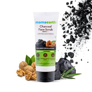 Charcoal Face Scrub For Oily Skin and No...