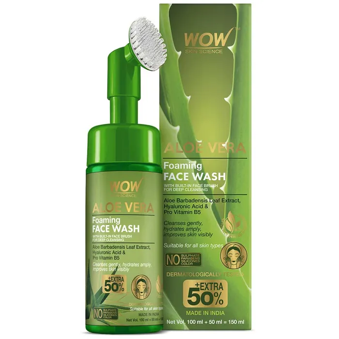 ALOE VERA FACE WASH WITH BUILT IN BRUSH...