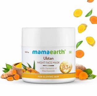 Ubtan Night Face Mask with Turmeric and...