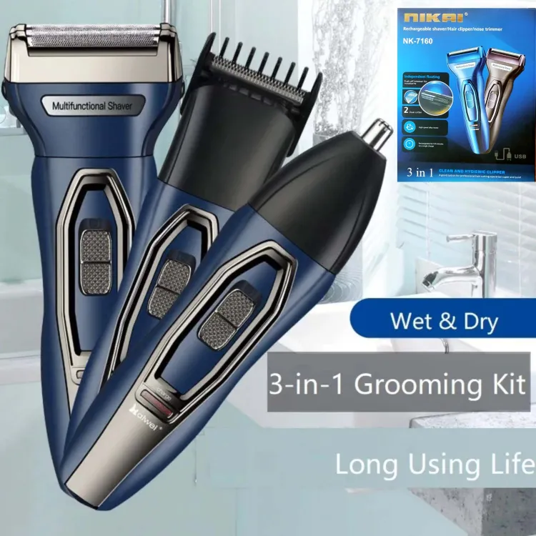 Nikai Rechargeable Shaver/ Hair Clipper...