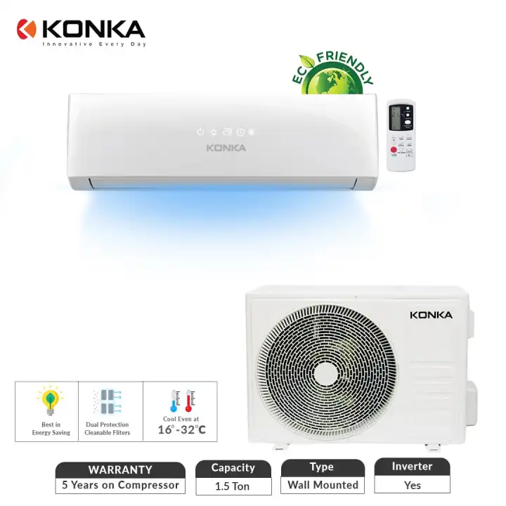 KONKA Air Conditioner 1.5 Ton Inverter (...