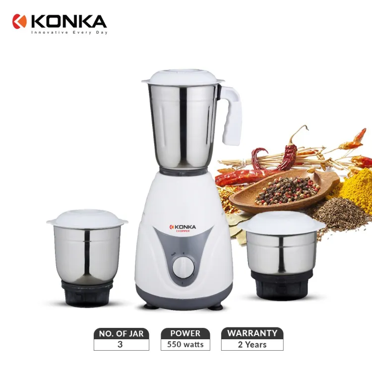 KONKA Chopper Mixer Grinder 550W 3 Jar