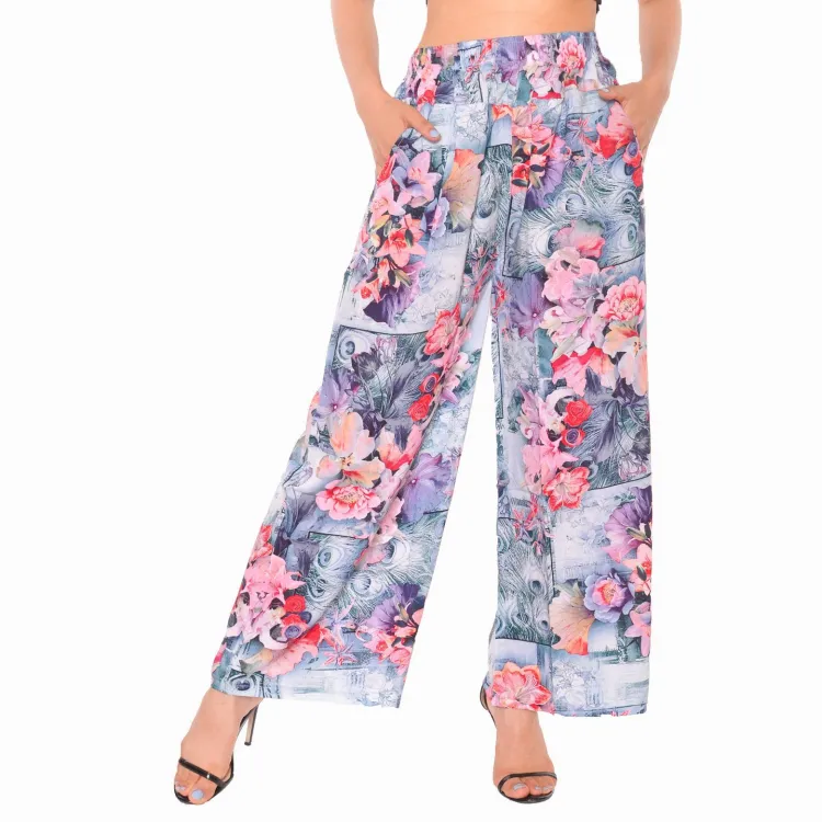 Floral Printed Stretchable Pant For Wome...