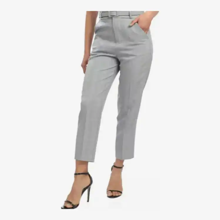 Grey Formal Pant With Belt For Women By...