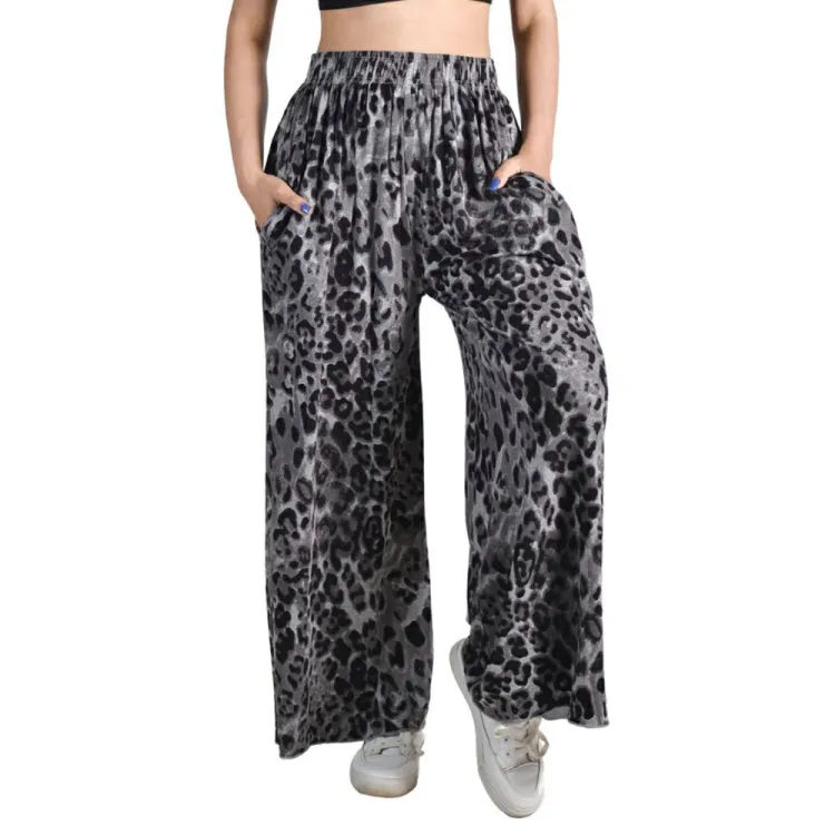 Floral Printed Cotton Plaso Styled Trous...
