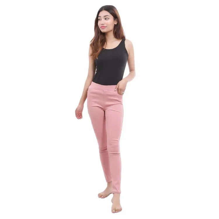 Solid Stretchable Jeggings For Women baz...