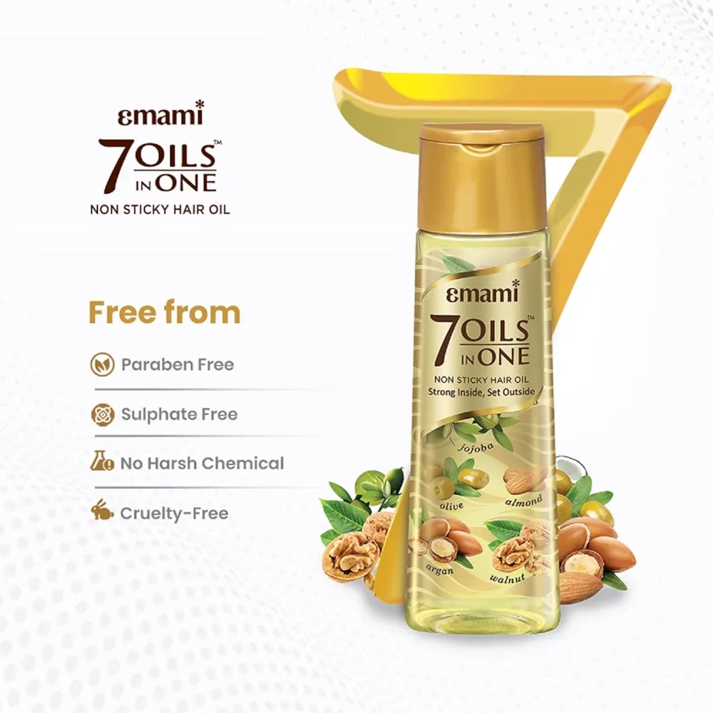 Emami 7 Oils In One Non Sticky & Non Gre...