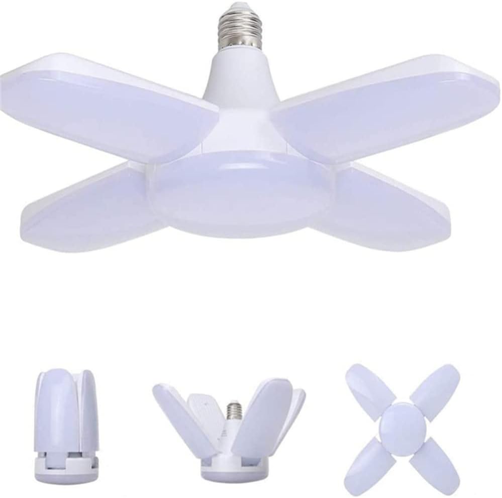 LED Garage Light,60W Mini Fan Blade Fold...