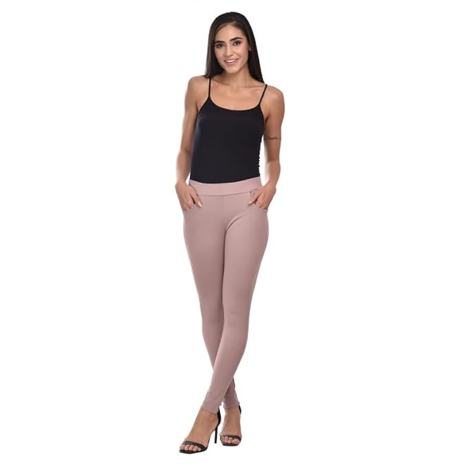 Stretchable Solid Jeggings for Women's a...