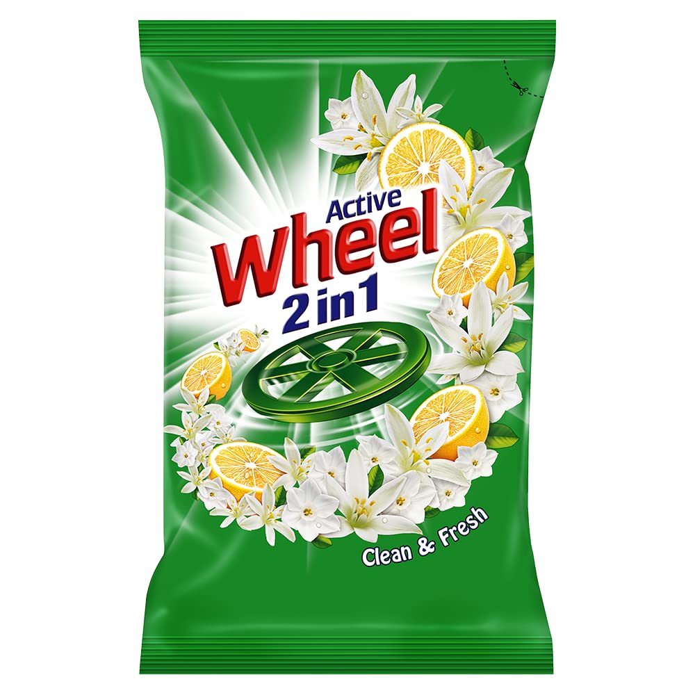 Wheel Active Green 2 in 1 Detergent Powd...