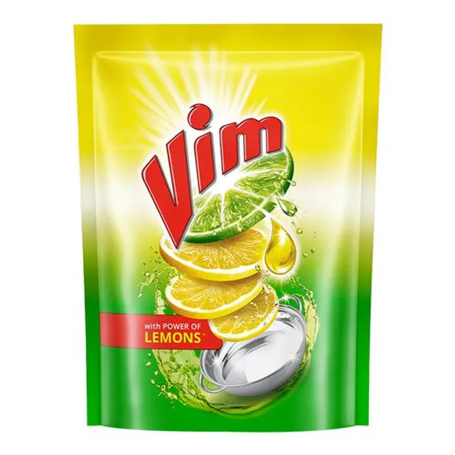 Vim Dishwash Liquid Gel Lemon 225 ml Ref...