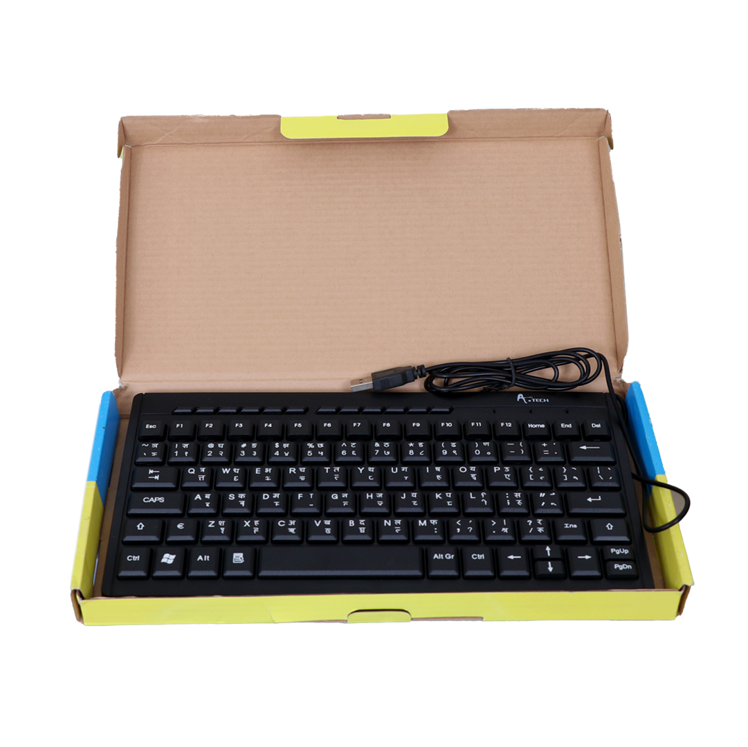 black Mini Multimedia Keyboard Nepali Ty...