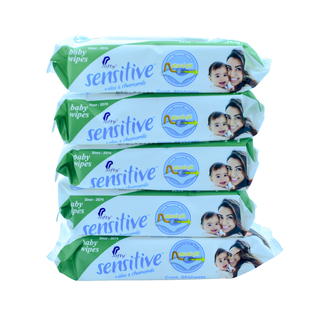 SENSETIV BABY WIPES 5PC SET