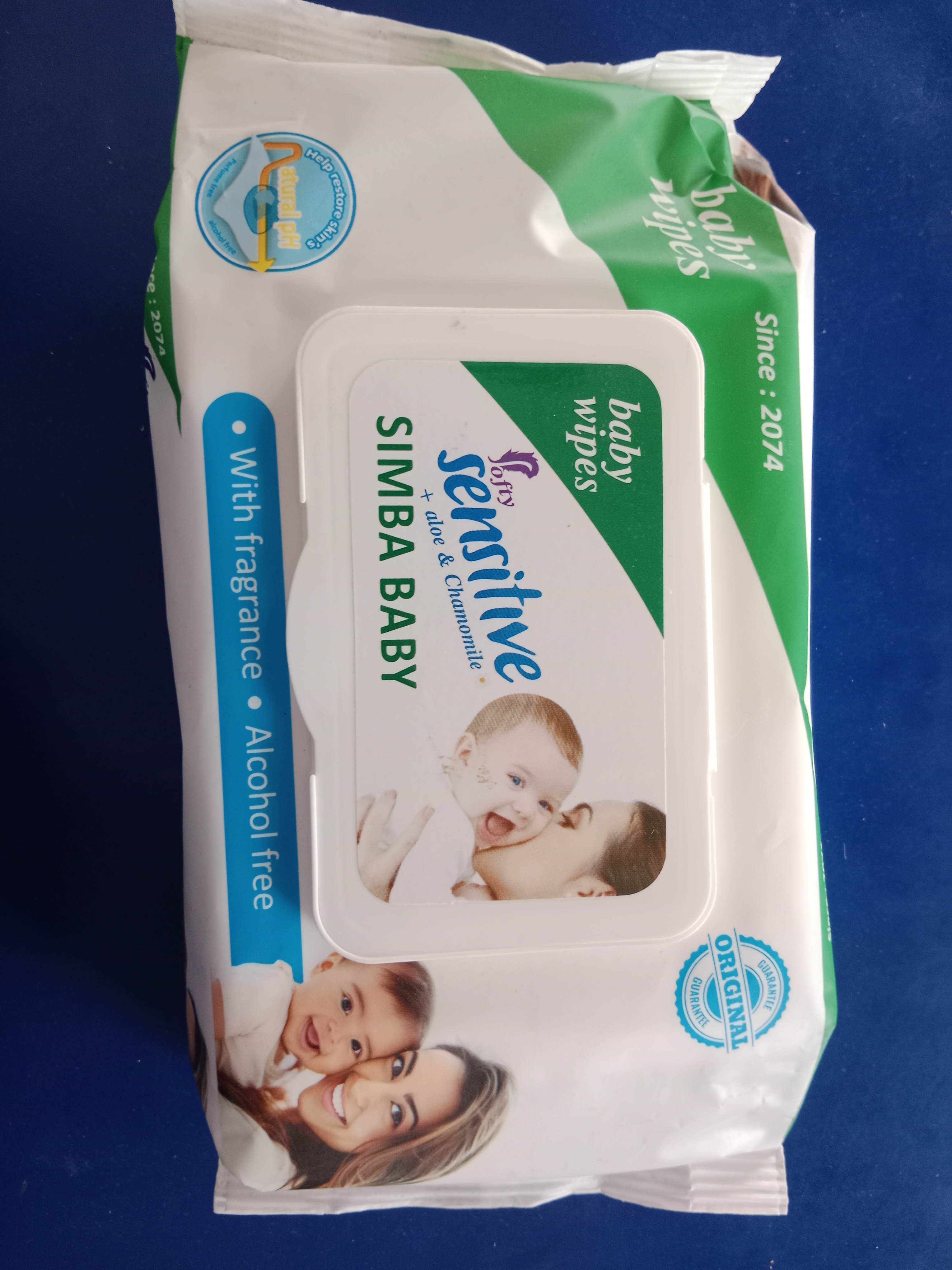 Sensitive baby wipes simba baby 80 N 3 p...