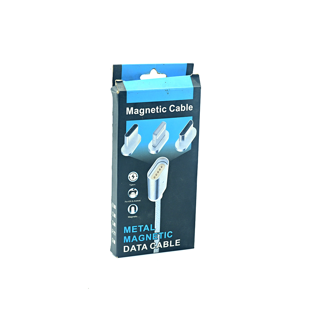 White Metal Magnetic Data Cable Type-C,V...